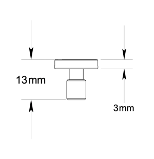 Alternative view of 1/4"-20 Camera Screw - 10x Pack