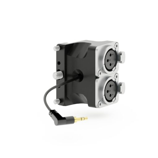 Audio Adapter Box - 3.5mm Jack to Dual XLR 3pin