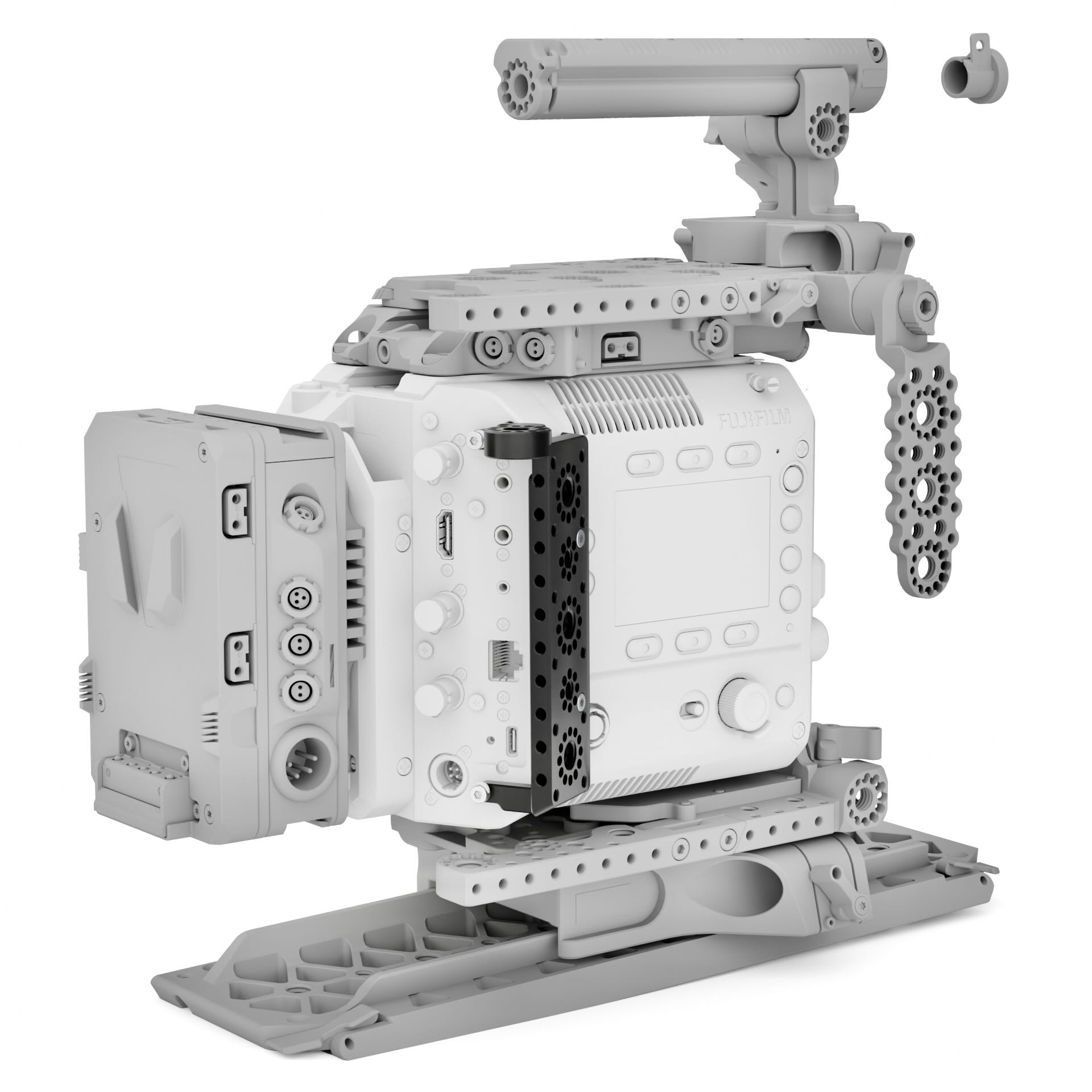 Side Mounting Cheese Plate Fujifilm GFX ETERNA 55 - Image 4